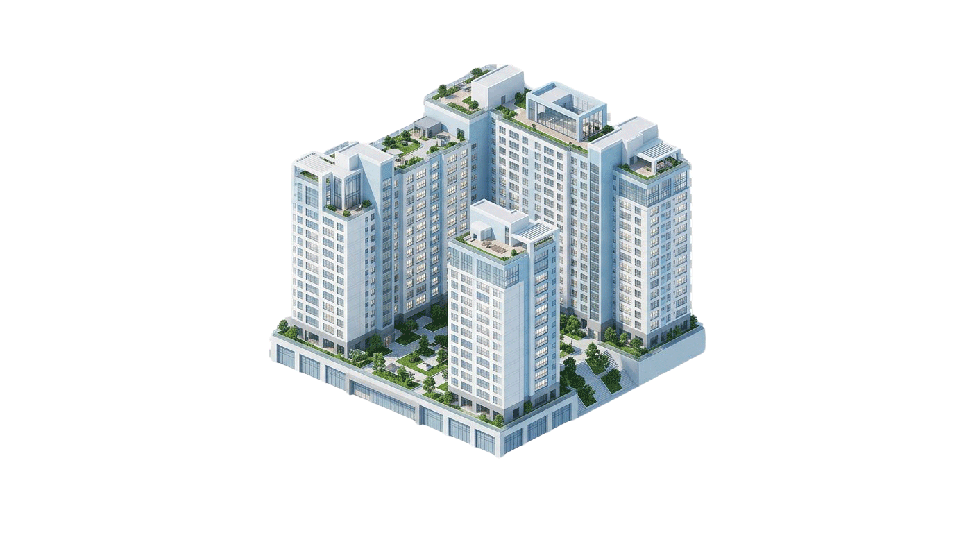 아파트 3D 일러스트